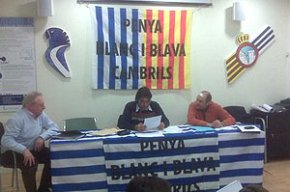 La Penya Blanc i Blava de Cambrils fa balanç del seu primer any d'existència en l'assemblea general anual