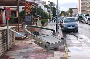 Salou xifra en 4 milions d'euros les pèrdues produïdes a les propietats particulars en el temporal del 2 de novembre