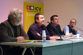 Toni Orensanz i Josep Calvet ofereixen una xerrada-col·loqui en un acte d'ICV sobre la memòria històrica