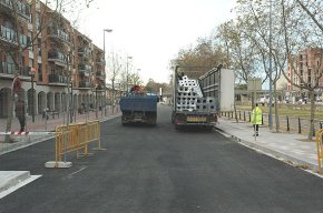 L'avinguda de l'Adelaida tornarà a estar oberta al trànsit aquest divendres 30 de gener