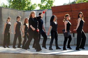 El Parc del Pescador acull el primer assaig en obert de l'espectacle musical "Jo vull actuar a Broadway"