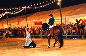 L'espectacle eqüestre d'Antonio Santiago, un dels plats forts de la Feria de Abril de Cunit