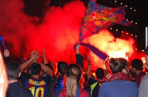 Es desferma l'eufòria i la celebració blaugrana pel triomf del Barça a la Copa del Rei 