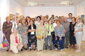 S'inaugura l'exposició pictòrica dels alumnes del taller de pintura del Casal Municipal de la Gent Gran al Centre Cultural