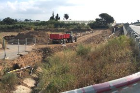 L'ACA construeix una canonada a l'alçada del Parc Samà per millorar l'abastament d'aigua a Vinyols i Montbrió 