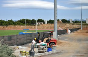 En marxa les obres de construcció de nous vestidors a la Pista d'Atletisme