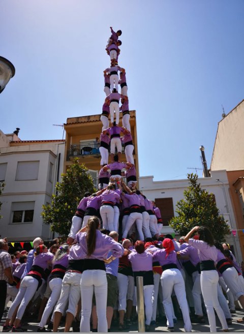 3 de 9 amb folre de la Jove Xiquets de Tarragona