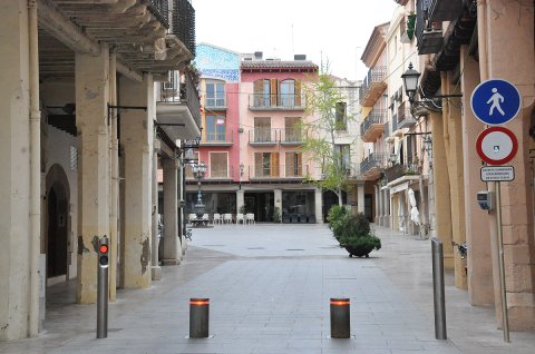 Carrers i places del Barri Antic en temps de confinament