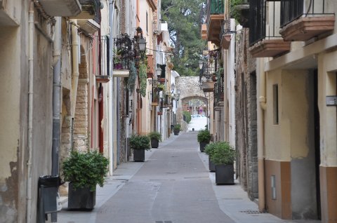 Carrers i places del Barri Antic en temps de confinament