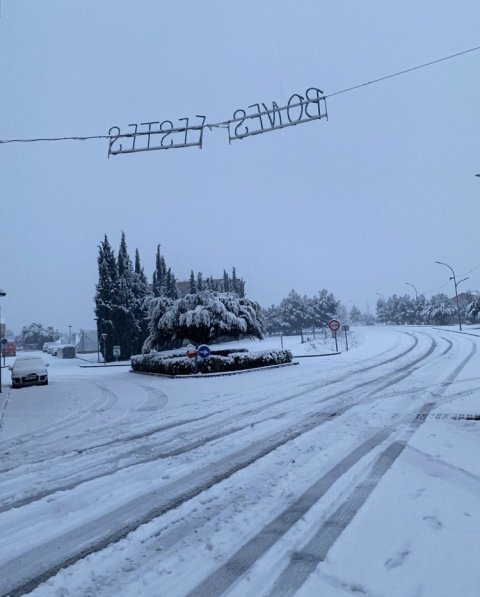 La neu arriba al territori (Móra la Nova)