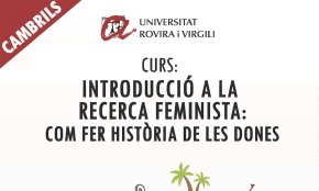 La Universitat d'Estiu de la URV porta a Cambrils un curs d'introducció a la recerca feminista 