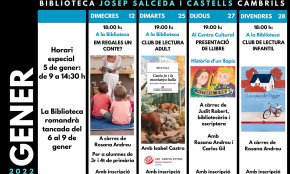 La Biblioteca Josep Salceda i Castells comença l'any amb una sessió de contes 