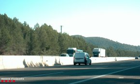 Denunciat un conductor per circular a 188 km/h amb una furgoneta per l'AP-7 a Tarragona
