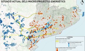 GEPEC-EdC alerta que una desena de línies d'alta tensió projectades des de l'Aragó trinxaran 1.300 km de territori rural