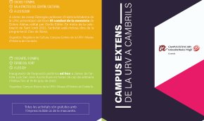 El Campus Extens de la URV a Cambrils comença nou trimestre  