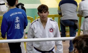 El judoka Andreu Pérez es penja la medalla de bronze a la Super Copa de Catalunya júnior 