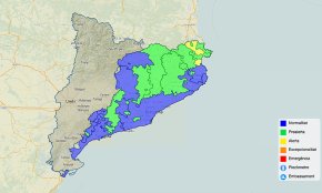 Les reserves d'aigua a les conques internes de Catalunya se situen en un 54% amb estat de «prealerta» a l'embassament Siurana-Riudecanyes
