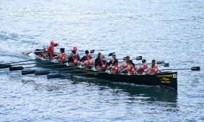 El Club Rem Cambrils obté la primera posició en veterà-mixt en el tradicional descens de Traineras del riu Oria