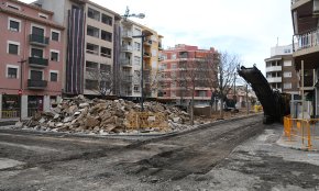 La plaça d'Aragó, desmuntada