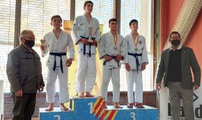 David Sevilla es proclama subcampió de Catalunya de judo infantil i Iker Trivió medalla de bronze