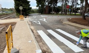 S'obre al trànsit el pas provisional sobre la via de l'avinguda de Joan XXIII