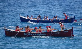 L'equip veterà femení del Club Rem Cambrils queda tercer a la primera regata de la Lliga de Llagut Català