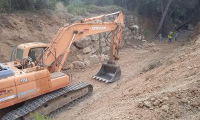 Es posen en marxa les obres de l'avinguda de l'Esport i del pont sobre el barranc de la Verge del Camí 