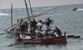 La platja de la Riera d'Alforja, escenari de les recreacions de pesca tradicional de la Festa de l'Ormeig (Conté galeria fotogràfica)