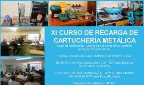 El Club de Tir Olímpic Cambrils organitzarà, el proper setembre, el XI Curs de recàrrega de cartutxeria metàl·lica