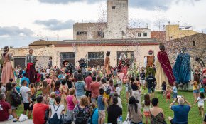 La 15a Trobada de Gegants llueix pels carrers del Barri Antic davant d'una gernació (CONTÉ GALERIA FOTOGRÀFICA)