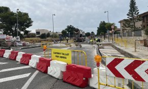 S'inicien les obres d'implantació d'un nou tram de carril bici a l'Hospitalet de l'Infant