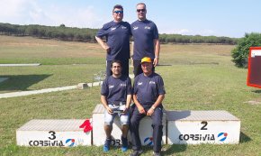 Antonio Ruiz Nat, campió de la gran lliga de fossat olímpic amb el seu equip Tarraco
