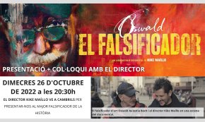 El cinema Rambla de l'Art estrenarà el documental «Oswald: el falsificador» i comptarà amb el seu director Kike Maíllo