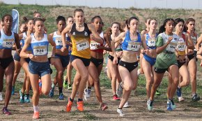 Maria Taggi, tercera classificada de la categoria S-18 en el Cros de Mollerussa