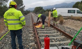 Comença el desmantellament del tram de la via fèrria entre l'Hospitalet de l'Infant i Salou
