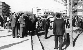 Inauguració de les obres de canalització del barranc del Regueral / Desembre 1976
