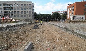 Les obres a l'antiga estació ja deixen entreveure com serà la connexió entre l'Eixample i Horta de Santa Maria