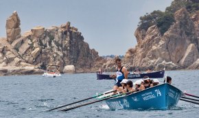 Quatre primeres posicions de les tripulacions de Vent d'Estrop a la regata de Lloret de Mar