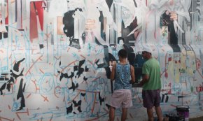 El Mural del barri de l’Eixample ja està en procés