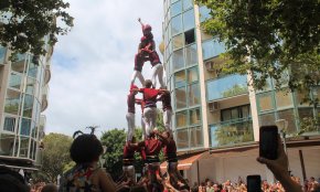 Diada plàcida pels Xiquets de Cambrils en motiu de les festes del Carme