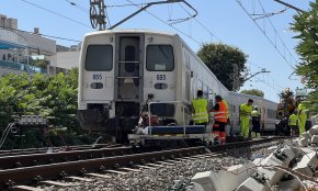 El descarrilament d'un tren a Sitges afecta la línia de Rodalies que passa per Cambrils 
