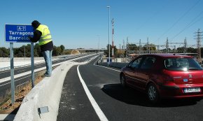 La inauguració del nou tram de l'A7, ara fa 15 anys 