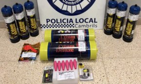 La Policia Local intervé un vehicle amb 12,5 kg. d'òxid nitrós, conegut com «gas del riure»