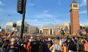 L'ANC Cambrils participa, un any més, a la manifestació de la Diada a Barcelona