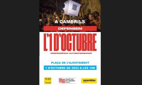 La plaça de l'Ajuntament acollirà un acte per commemorar l'1 d'Octubre, aquest proper diumenge a la tarda