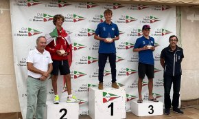 Miguel García, del Club Nàutic Cambrils, vencedor del Trofeu Port Masnou en Ilca 4