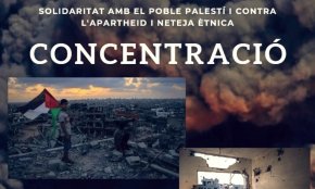 L'Associació Palestina Arab Unida convoca una concentració en favor del poble palestí per aquesta tarda