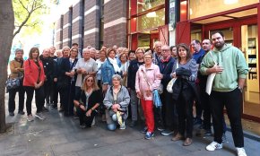 Una trentena de cambrilencs participen en l'activitat «Escenaris de la repressió franquista pels carrers de Barcelona»