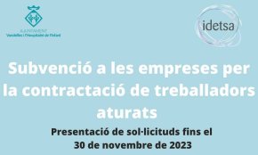 Oberta la convocatòria d'ajuts per al contractació de treballadors aturats a Vandellòs i l'Hospitalet de l'Infant