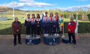 Maria Antón, primera per equips al Campionat d'Espanya de Joves Promeses amb carrabina d'aire